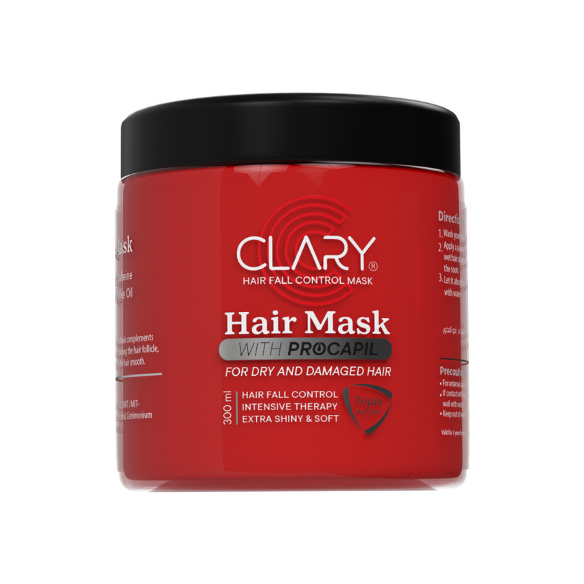 ClaryHairMask300ml_589e1244-6b8f-4c9c-81ff-589101436655.png كلاري Clary هير ماسك لترطيب وإصلاح الشعر 300 مل - Image 1